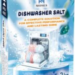 Dishwasher Salt, 2 × 2 kg, Limescale Protection, MOSES Salt (4KG)