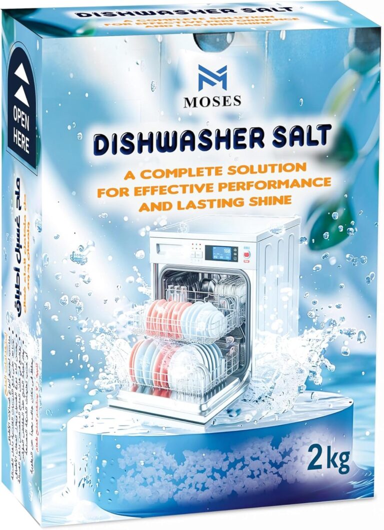 Dishwasher Salt, 2 × 2 kg, Limescale Protection, MOSES Salt (4KG)